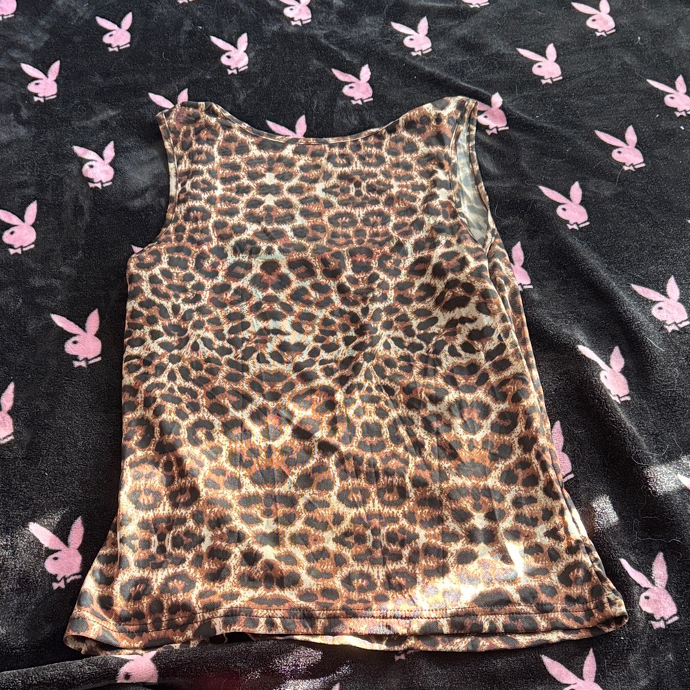Leopard Print Sleeveless Top